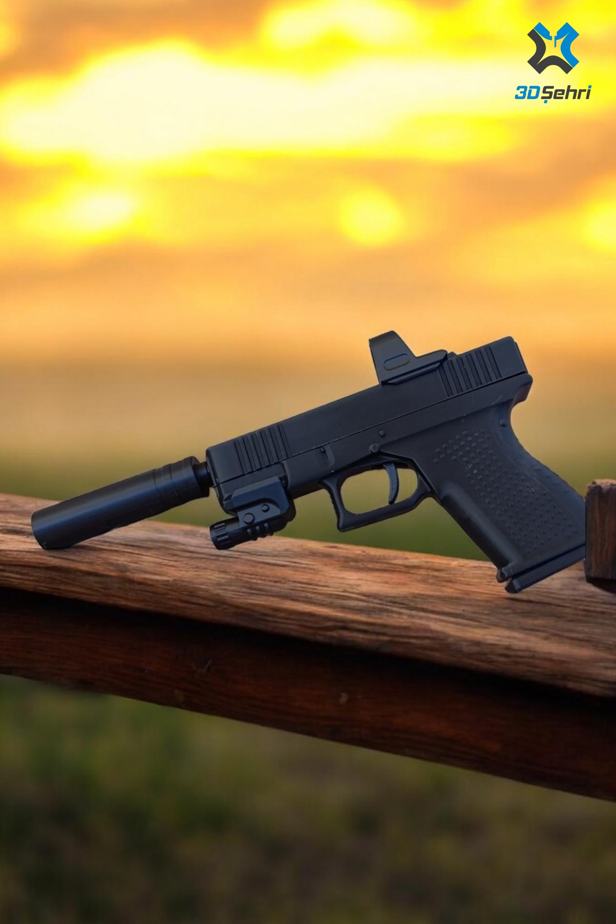 Glock%2019%20Maketi%20Eklentili%20Hareketli%20Özel%20Tasarım