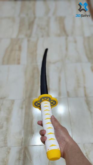 ZENITSU Plastik Katlanır Kılıç | Demon Slayer 115 Cm