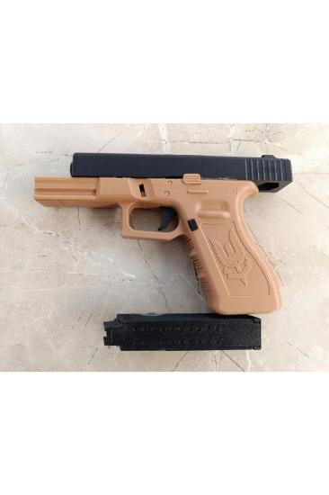 Glock-17 Maketi Hareketli - Kahverengi