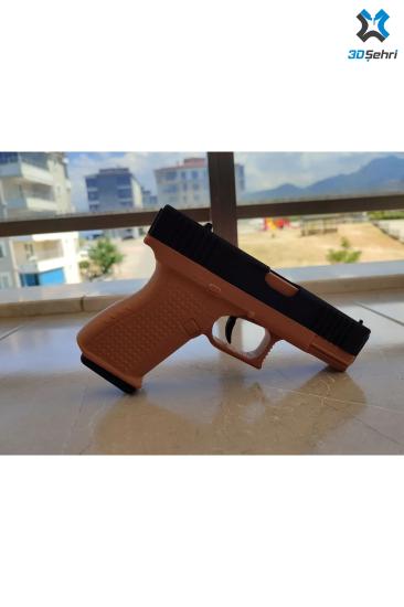 Glock 19 Hareketli Özel Tasarım - Kahverengi