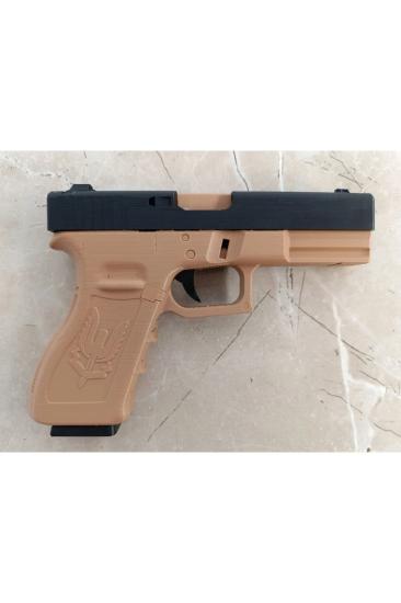 Glock-17 Maketi Hareketli - Kahverengi