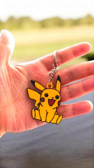 Pokémon Hayranları İçin Pikachu Anahtarlık